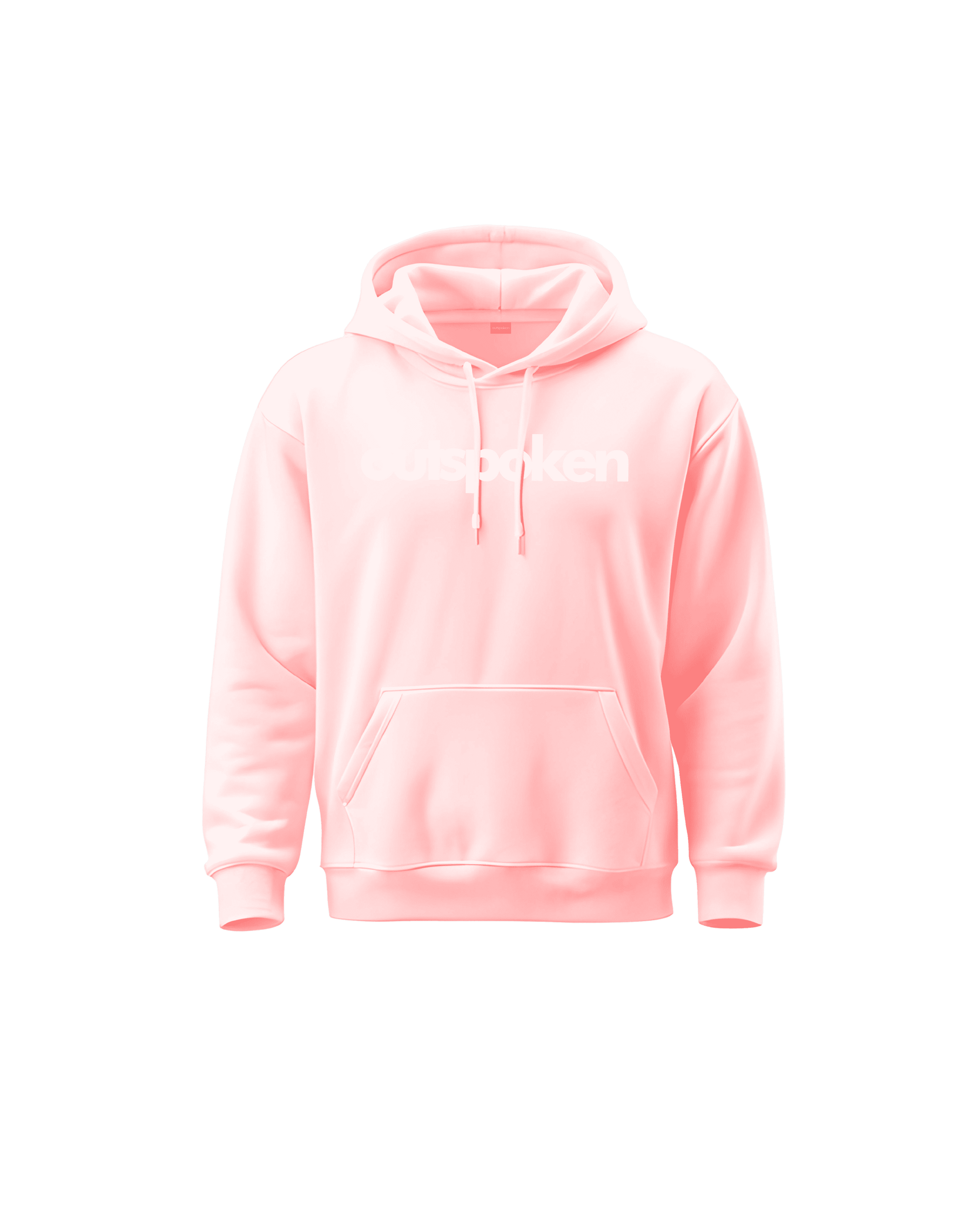 Pink Outspoken Indian culture hoodie with front pocket and drawstring hood